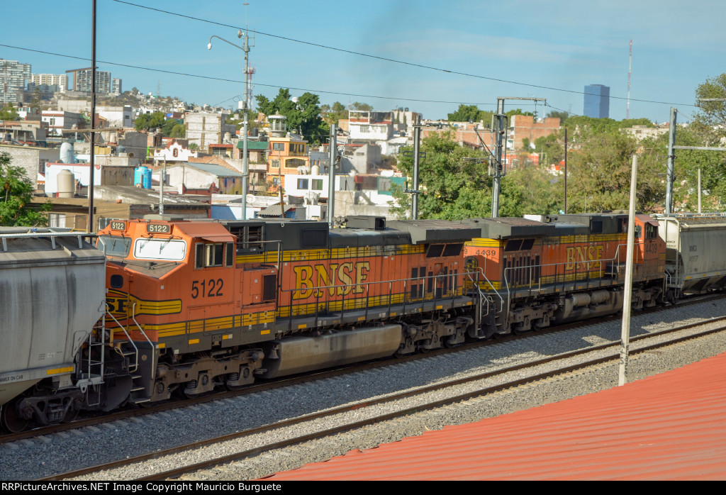 BNSF C44-9W Locomotive as DPU